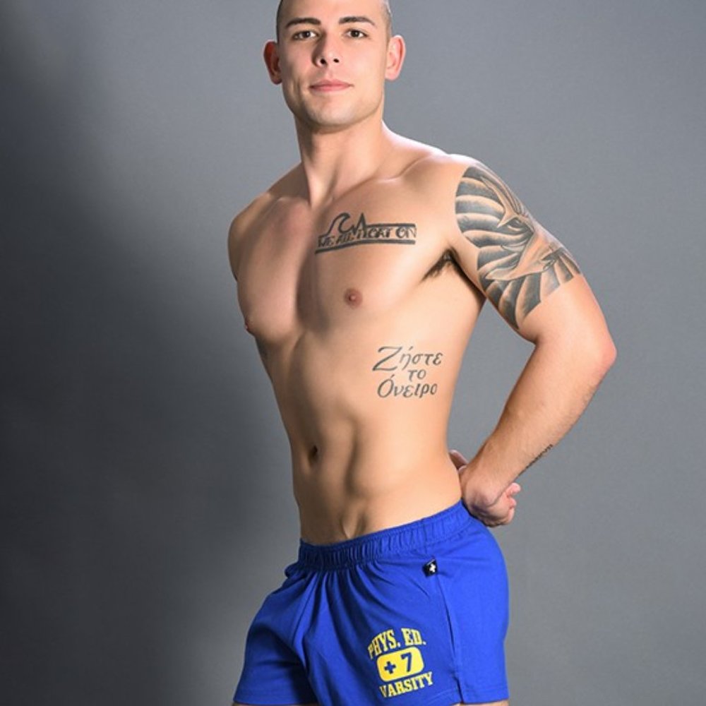 Andrew Christian Phys. Ed Shorts Royal Blue NWT - Picture 2 of 6